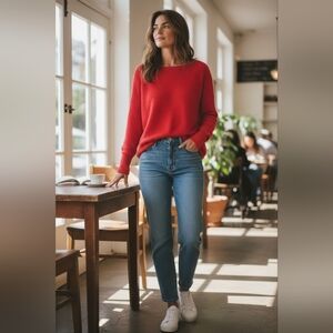 MICHAEL KORS Women's Red Knit Sweater